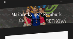 Desktop Screenshot of mazoretkynymburk.cz
